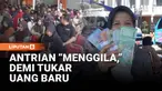 Ribuan warga Kota Semarang, Jawa Tengah, rela mengantre berjam-jam untuk menukarkan uang baru menjelang Idulfitri. Antrean panjang terlihat sejak pagi di kawasan Pasar Modern BSB City, tempat layanan penukaran uang baru digelar.