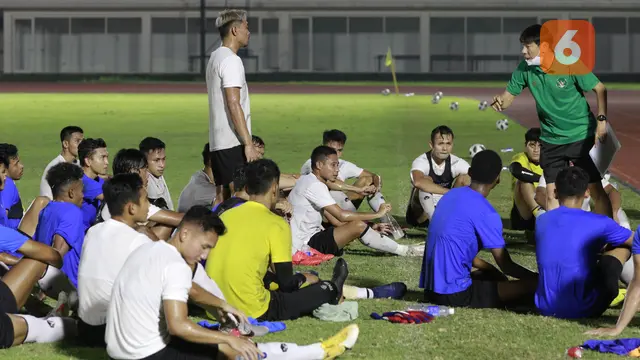 FOTO: Intip Latihan Pasukan Garuda Muda Asuhan Shin Tae-yong
