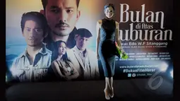 Annisa Pagih saat menghadiri Premier film Bulan di Atas Kuburan, Jakarta, Sabtu (11/4/2015). (Liputan6.com/Andrian M Tunay)
