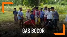 Warga Sumenep dihebohkan dengan munculkan gas di dalam sumur yang digali. Bukannya merasa takut, mereka malah membakar jagung di lokasi.