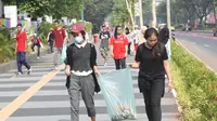 Kementerian Pemuda dan Olahraga (Kemenpora) menggelar GBK Clean Up Road to Asian Games 2018 pada Minggu (12/8) pagi.