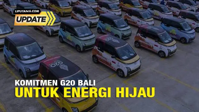 Laporan langsung dari Bali oleh Jurnalis Liputan6.com, Benedikta Miranti Tri Verdiana yang menyampaikan tentang komitmen G20 untuk energi hijau yaitu motor dan mobil listrik.