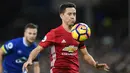 Ander Herrera memiliki jiwa pemimpin saat berada dilapangan hal tersebut terbukti saat momen Herrera menginstruksikan Mikhitaryan untuk masuk ke kotak penalty Ajax pada final Piala Eropa. (AFP/Paul Ellis)