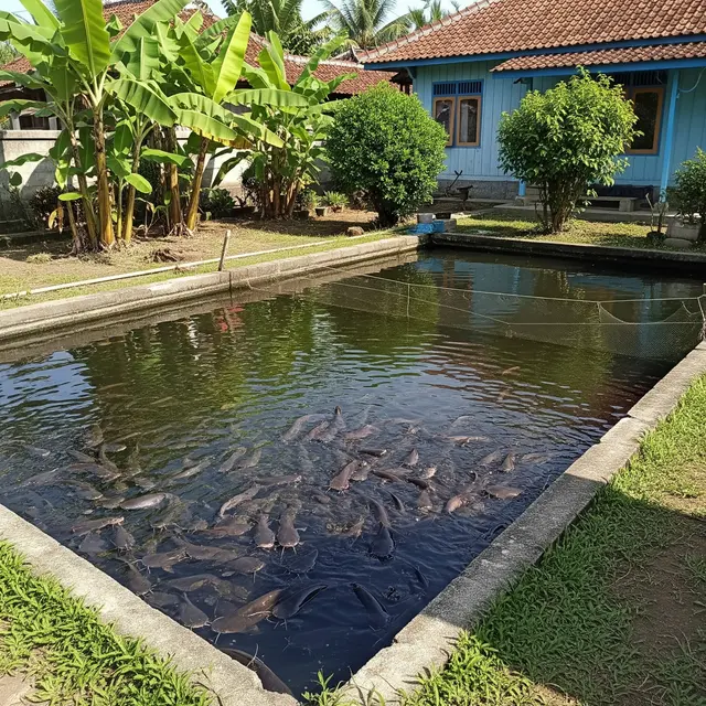 Ilustrasi Kolam Lele