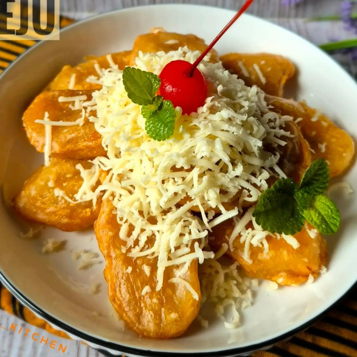 Ilustrasi Pisang Goreng Keju