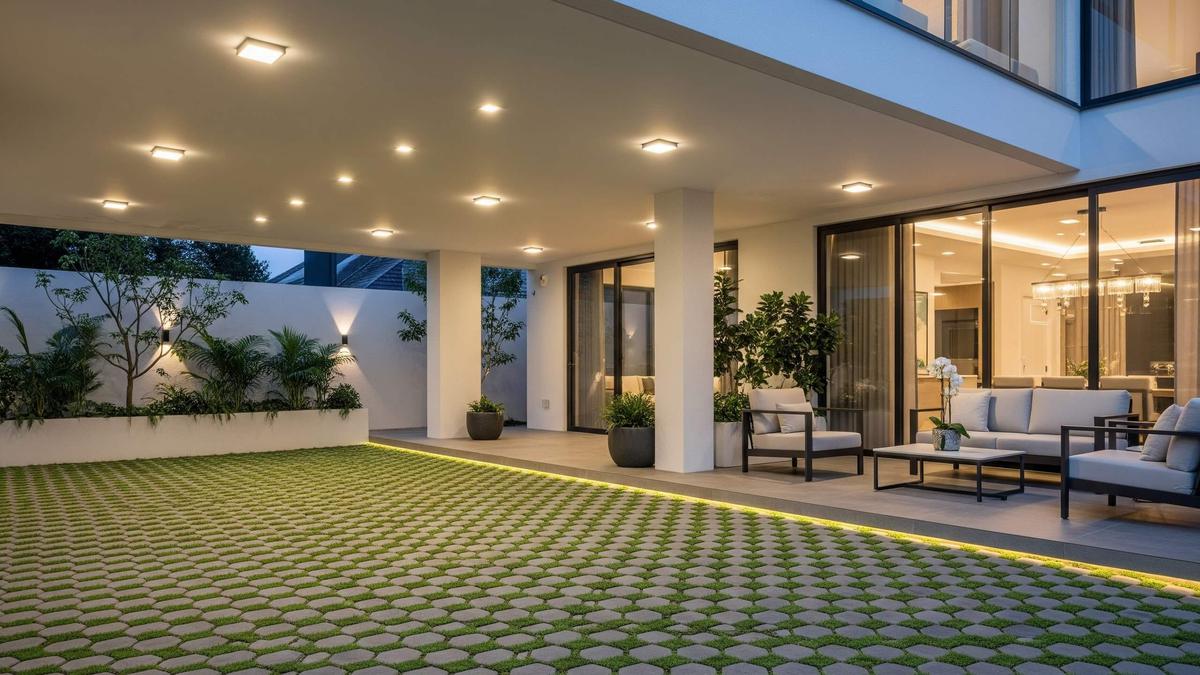 5 Inspirasi Desain Teras Kombinasi Carport dan Ruang Santai yang Aman dan Nyaman