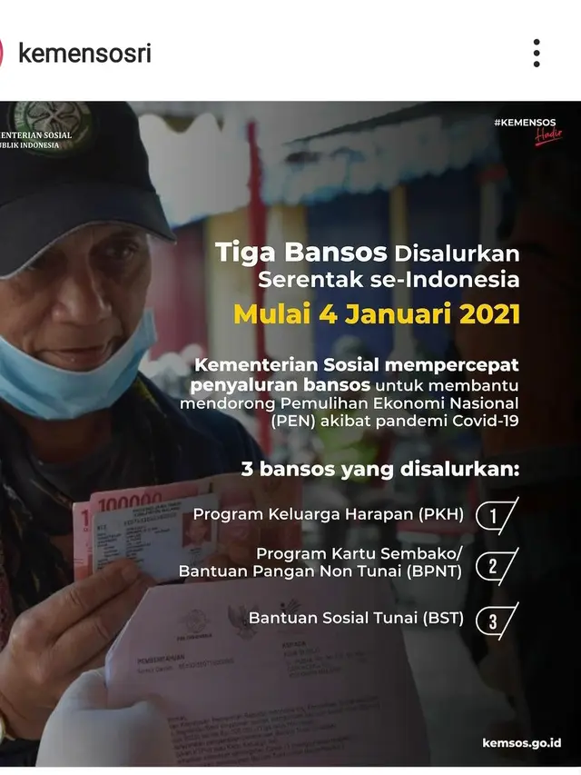 Bansos. Kemensos