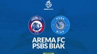 Ilustrasi prediksi Arema FC Vs PSBS Biak di BRI Liga 1 2025/2026. (Bola.com/Gregah Nurikhsani)