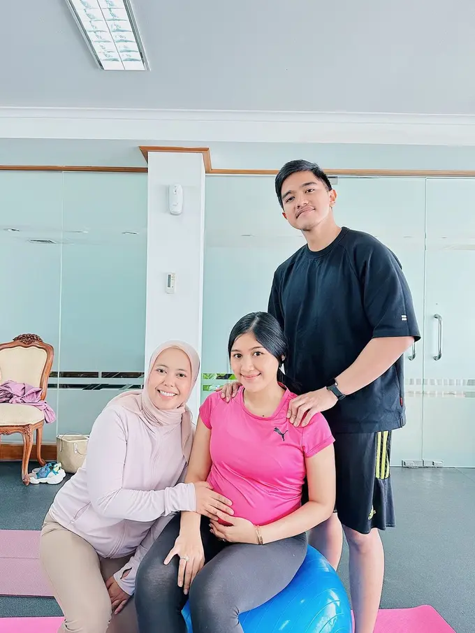 Erina Gudono lakoni prenatal yoga (Instagram/jamilatus.sadiyah)