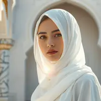 mimpi kerudung putih ©Ilustrasi dibuat Stable Diffusion