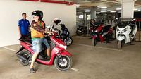 Yamaha FreeGo tersedia di area Test Ride IMOS 2018. (Septian/Liputan6.com)