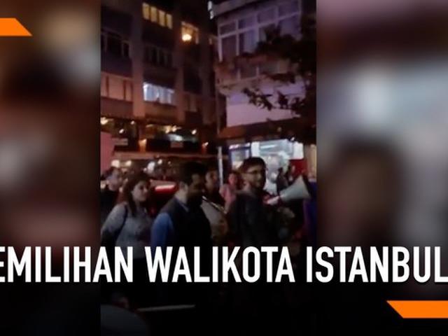 Video Aksi Tolak Pemilihan Ulang Wali Kota Istanbul Global Liputan6 Com