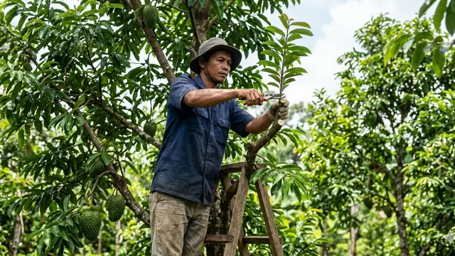 Cara Memangkas Pohon Buah Sirsak (Foto: Gemini AI)