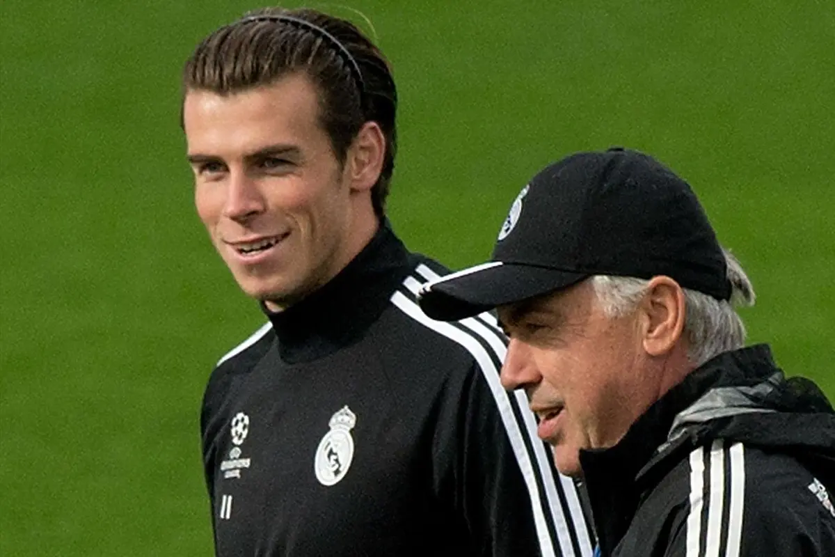 Gareth Bale dan Carlo Ancelotti