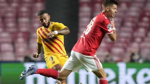 Foto: Barcelona Jadi Juru Kunci Grup E usai Keok 0-3 di Kandang Benfica dalam Matchday Kedua Liga Champions 2021 / 2022