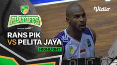 Berita video highlights laga kemenangan RANS PIK Basketball atas Pelita Jaya pada gim kedua playoff IBL (Indonesia Basketball League) 2022, Minggu (14/8/2022) siang hari WIB.