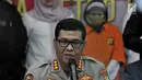Kabid Humas Polda Metro Jaya Kombes Argo Yuwono saat rilis pengungkapan kasus penculikan balita ASA (3) di Mapolda Metro Jaya, Senin (15/4). Motif pelaku berinisial A(55) menculik korban di Masjid Al Amin Bintara Jaya Bekasi adalah untuk dieksploitasi sebagai pengemis (merdeka.com/ Iqbal S. Nugroho)