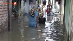 Ribuan rumah di kota Pekalongan, sejak senin dini hari hingga pagi tadi terendam banjir. Ketinggian air rata-rata mencapai 40 sentimeter hingga 1 meter. banjir terjadi akibat guyuran hujan lebat sejak semalam.