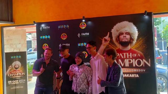 Deddy Corbuzier Ikut Datangkan Khabib Nurmagomedov ke Indonesia. (Liputan6.com/Henry)