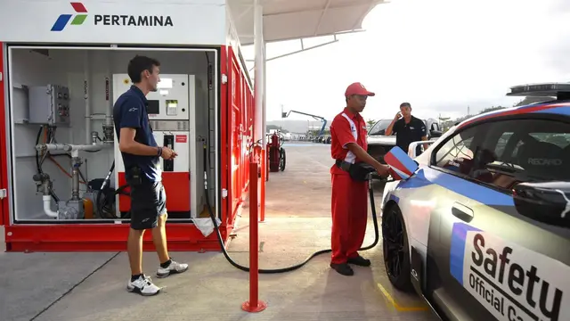 PT Pertamina (Persero) menyedakan SPBU Modular untuk menjamin pasokan BBM selama penyelenggaraan MotoGP di Sirkuit Mandalika, Lombok.
