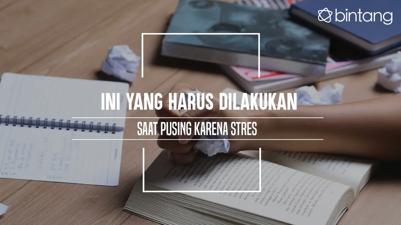 Lakukan ini saat pusing karena stres. (Foto: Adrian Putra, Digital Imaging: M. Iqbal Nurfajri/Bintang.com)