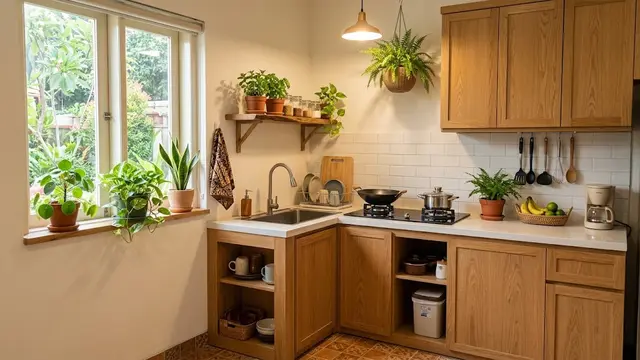 Desain Dapur Sederhana Rapi/AI Generated