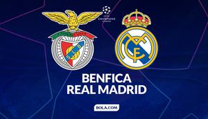 Benfica vs Real Madrid di Liga Champions. (Bola.com/Gregah Nurikhsani)