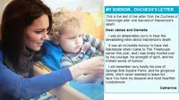 Surat Haru Kate Middleton untuk Bocah dengan Tumor Otak