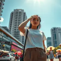 cuaca panas adalah ©Ilustrasi dibuat Stable Diffusion