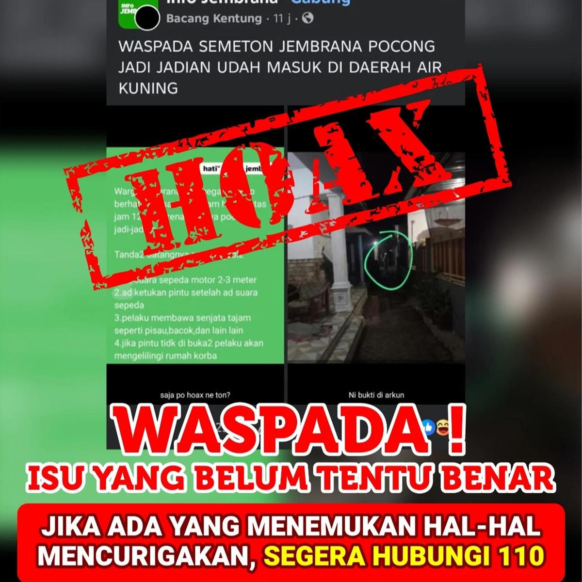 Hoaks Teror Pocong