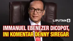 Denny Siregar Komentari Pencopotan Immanuel Ebenezer