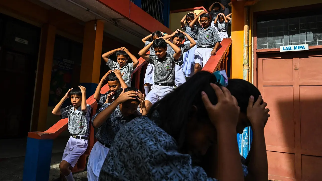 Bulan Pengurangan Resiko Bencana, Ribuan Siswa di Aceh Berlatih Simulasi Evakuasi Mandiri