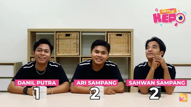Danil, Ari dan Sahwan main games bareng KapanLagi (Credit: Youtube KapanLagi)