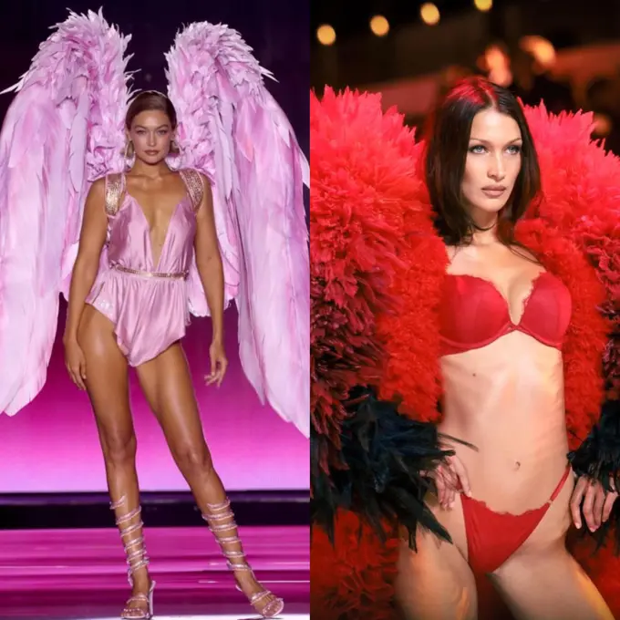 Adu Gaya Kakak Beradik Gigi dan Bella Hadid Comeback di Pertunjukan Busana Victoria's Secret 2024