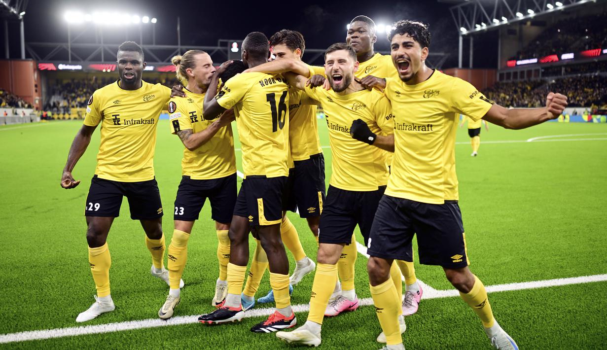 AS Roma harus menelan kekalahan di markas IF Elfsborg, Jumat (4/10/2024) dini hari WIB. Dalam laga matchday 2 League Phase Liga Europa 2024/2025 ini, Roma menyerah dengan skor 0-1. (Bjorn Larsson Rosvall/TT News Agency via AP)