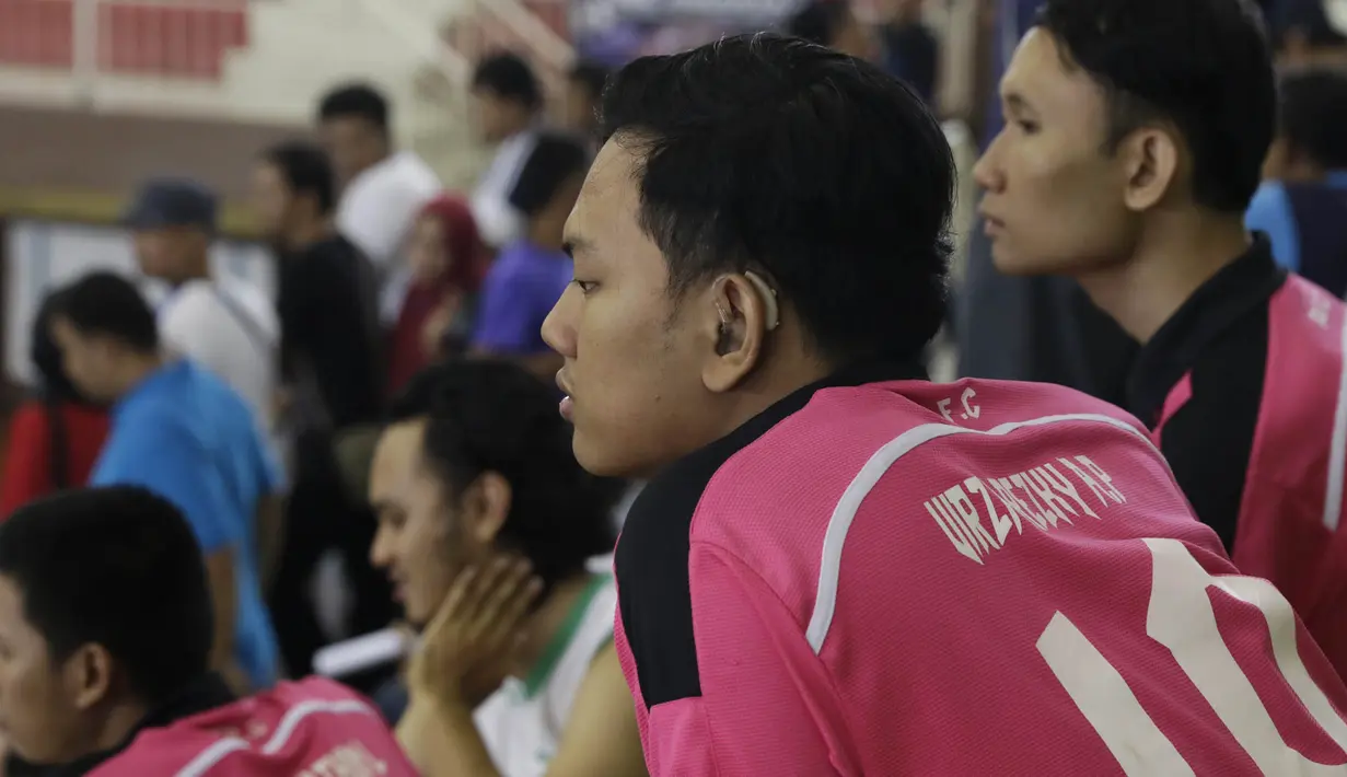 Kejuaraan Futsal Tuna Rungu yang diadakan oleh GERKATIN itu juga bertujuan untuk memberdayakan para penyandang tuna rungu. (Bola.com/Vitalis Yogi Trisna)