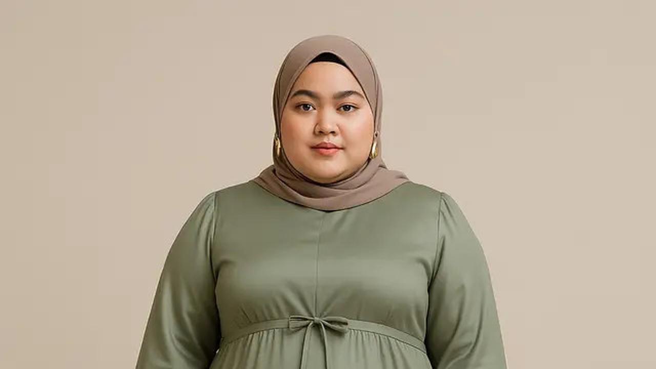 7 Rekomendasi Model Gamis Simpel tapi Mewah untuk Orang Gemuk, Lengkap dengan Tips Memilihnya