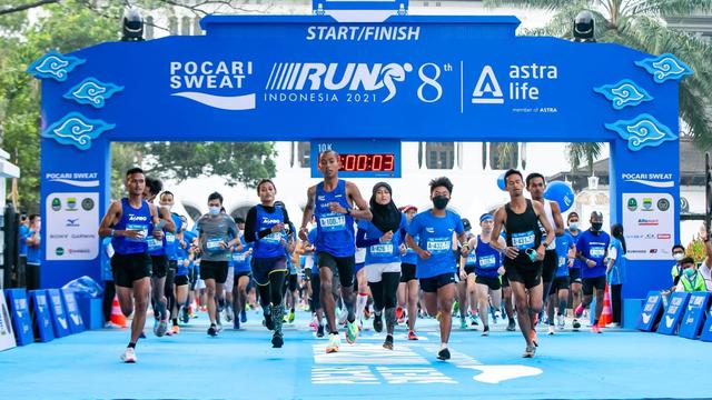 Pocari Sweat Run 2021 Raih Predikat Lomba Lari Hybrid Peserta Terbanyak dari MURI