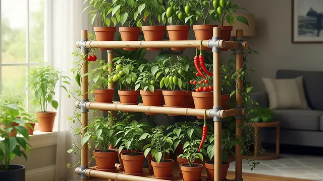 Cara Buat Kebun Buah Vertikal di Rumah, Solusi Lahan Sempit yang Unik (AI)