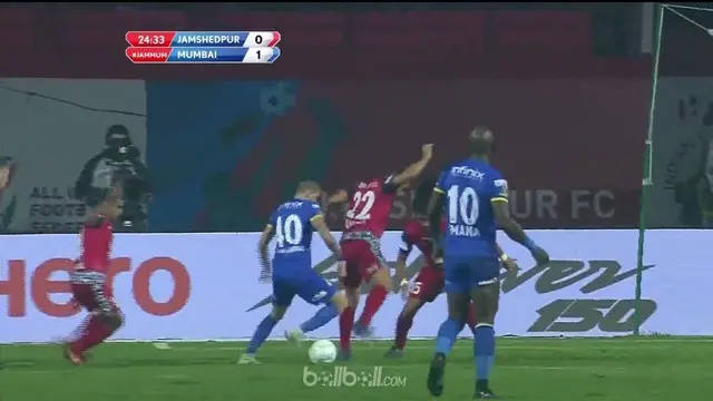 Berita video highlights Indian Super League 2017-2018, Jamshedpur vs Mumbai City, dengan skor 2-2. This video presented by BallBall.