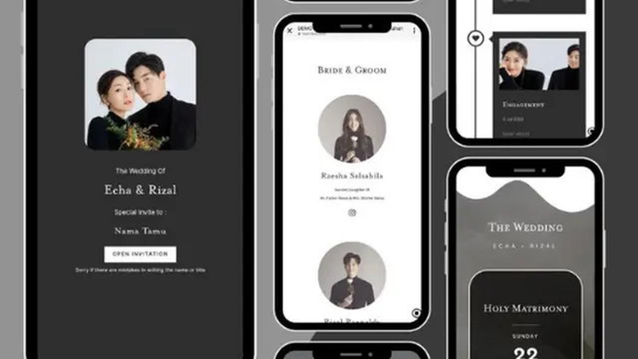 6 Contoh Desain Undangan Pernikahan Digital yang Keren dan Kekinian
