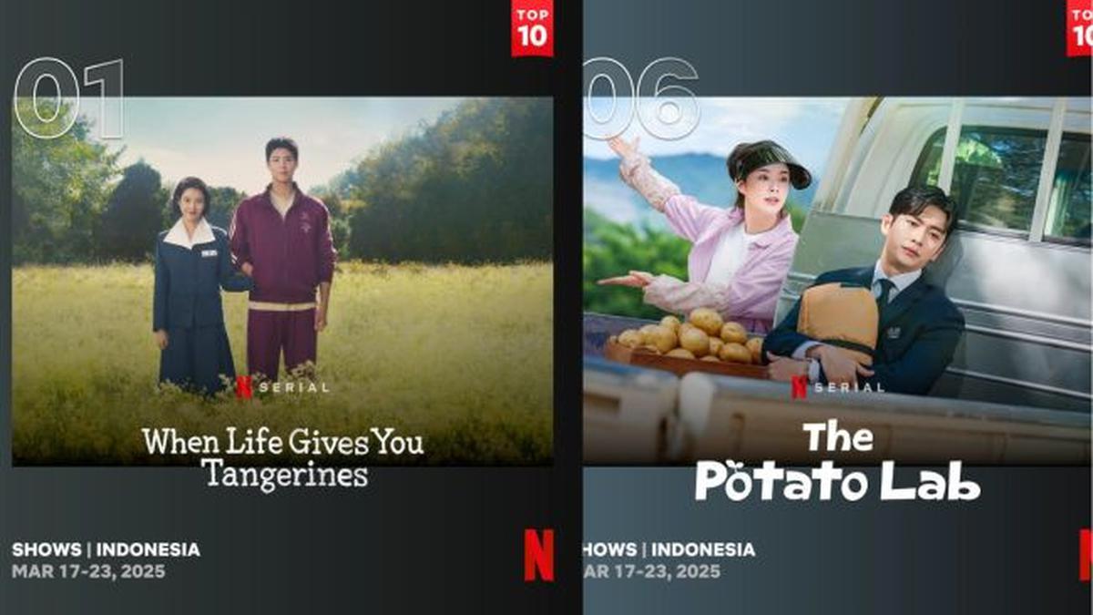 10 Series Terlaris di Netflix Maret 2025, When Life Gives You Tangerines hingga The Potato Lab