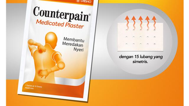Counterpain Luncurkan Medicated Plaster, Bantu Redakan Pegal-pegal Saat ...