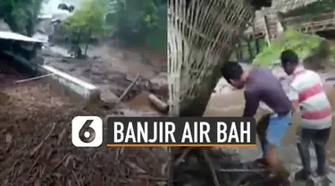 Beredar video banjir air bah di kawasan Kecamatan Belawan, Kabupaten Bondowoso.