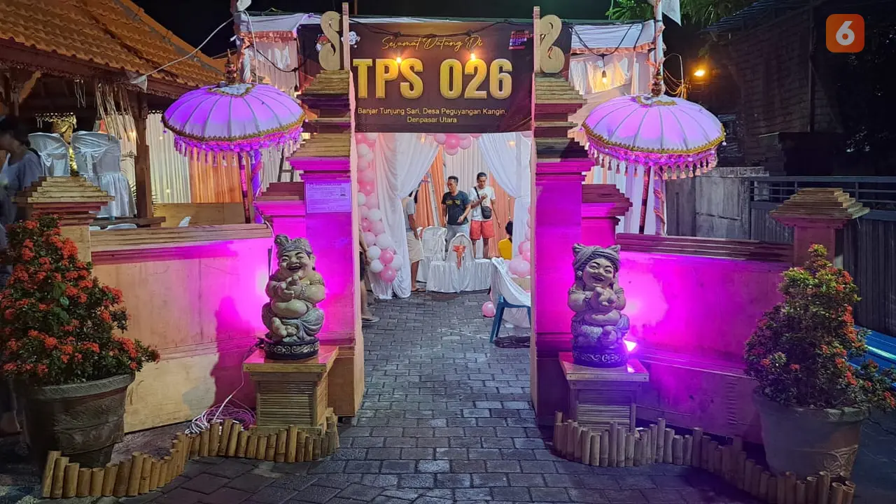 TPS dengan Penyelenggara Perempuan di TPS 26 Banjar Tunjung Sari, Peguyangan Kangin, Denpasar Utara