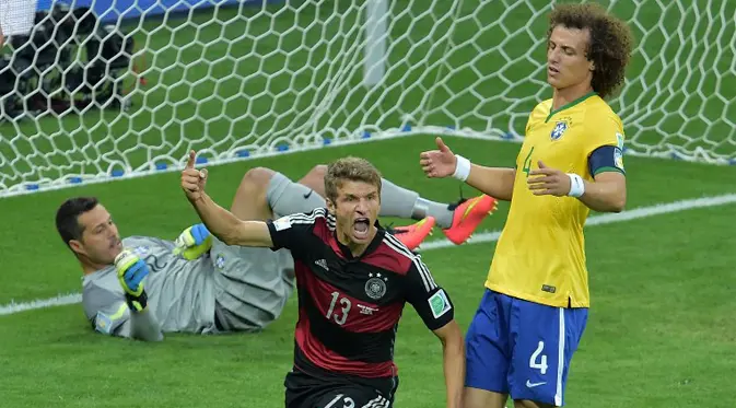 Brasil vs Jerman di Piala Dunia 2014 (Gabriel Bouys / AFP)