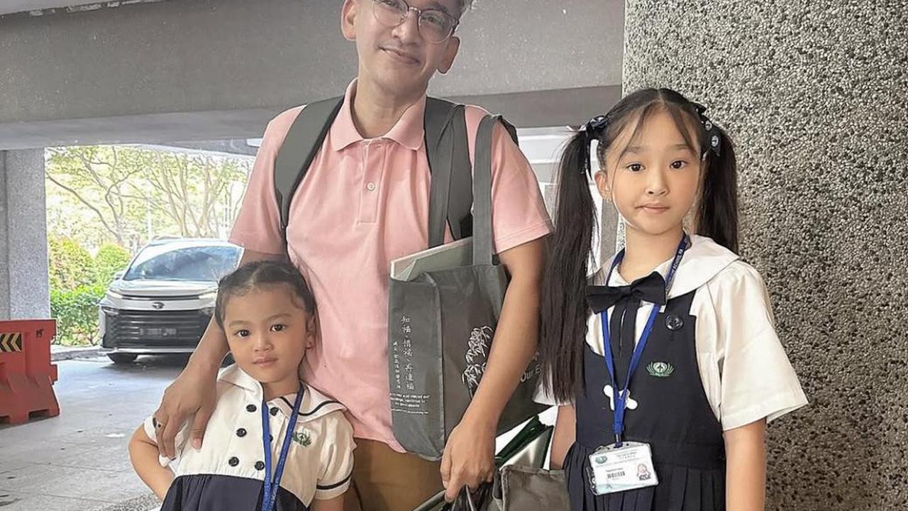 5 Potret Haru Ruben Onsu Antar Anak ke Sekolah di Hari Pertama