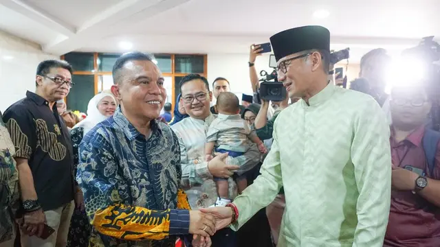 Sandiaga Uno bersama Ketua Harian Partai Gerindra, Sufmi Dasco (Istimewa)
