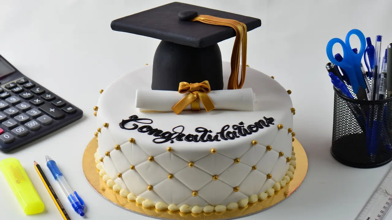 Ilustrasi lulus, kelulusan, wisuda