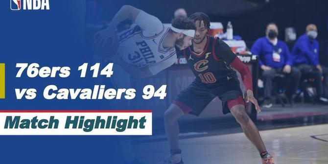 VIDEO: Highlights NBA, Philadelphia 76ers Kalahkan Tuan Rumah Cleveland Cavaliers 114-94